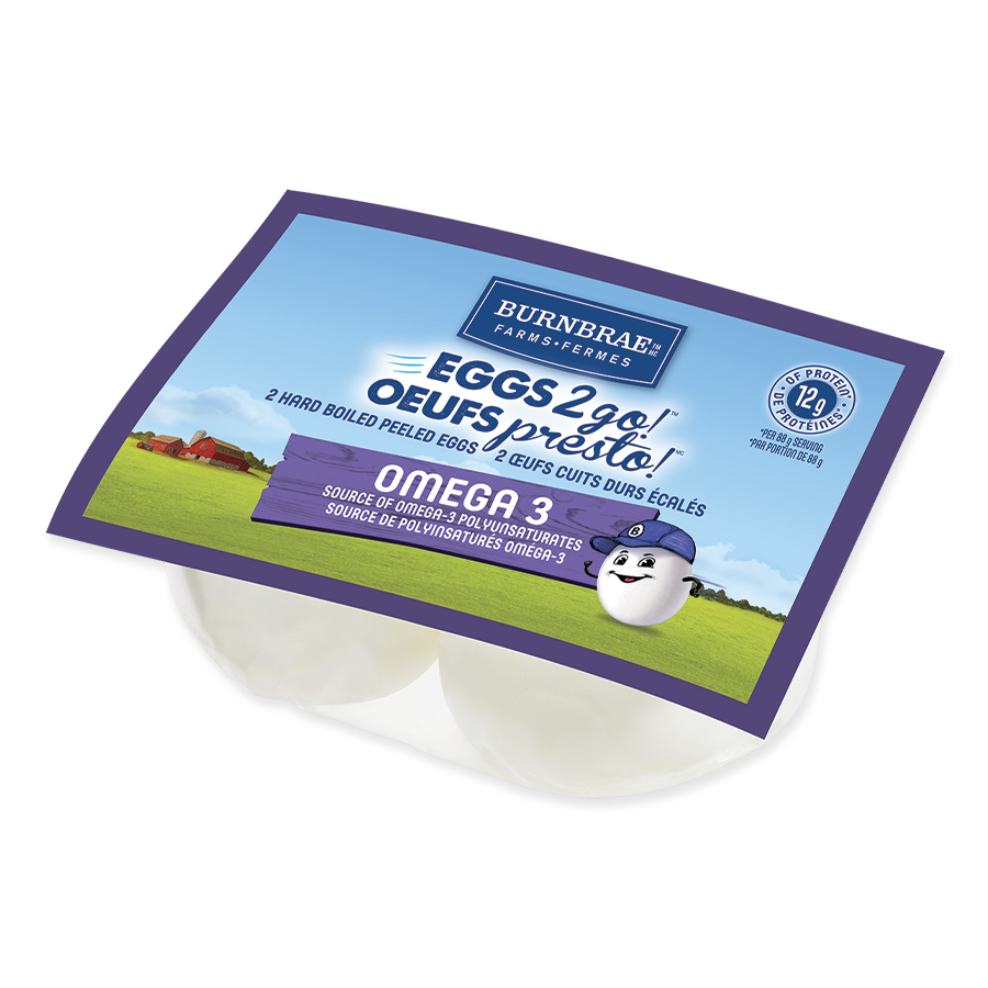 Omega 3 Medium Hard Boiled Eggs